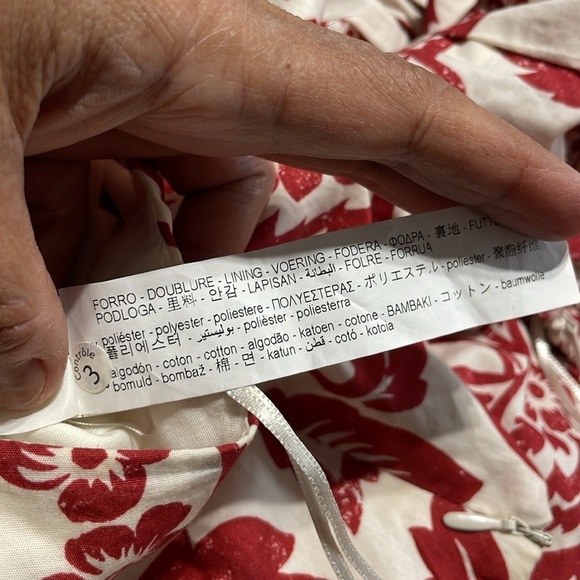 ZARA FLORAL PRINTED MINI SKIRT red/white size L. 2 piece skirt set, mini skirt - Picture 14 of 16